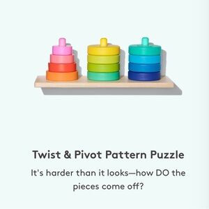 LOVEVERY Twist and Pivot Pattern Puzzle STEM toy